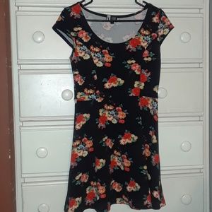 Black floral dress